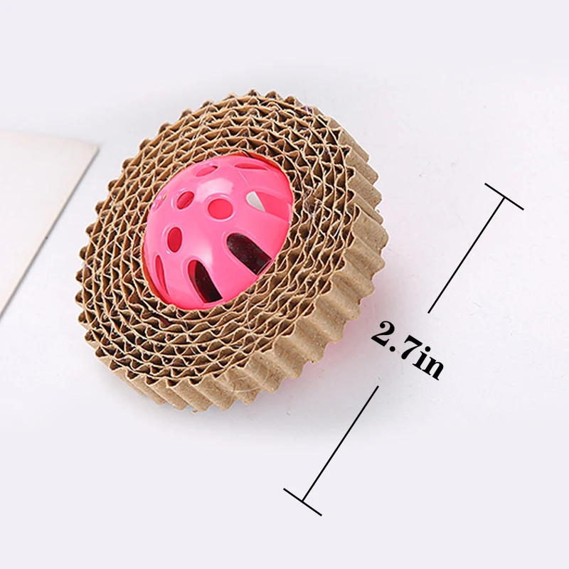 Кот скретч доска интерактивная игрушка для кошек мяч гофрированная бумага