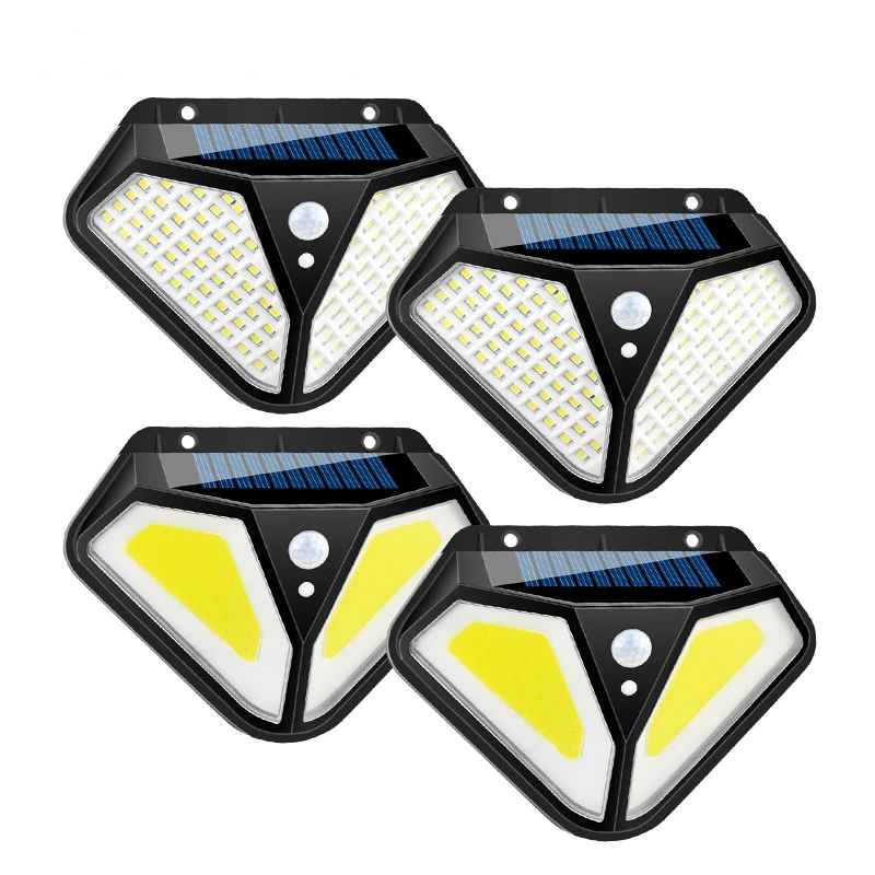 Солнечный светодиодный настенный светильник с подсветкой датчиком