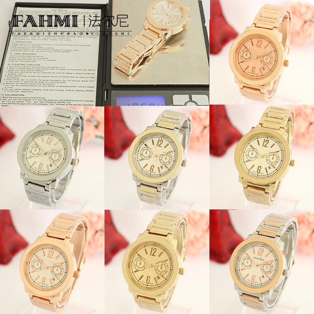 

2020 Alloy Fashion Business Exquisite Men and Women Couple Quartz Watch Rose Gold High Quality Original Jewelry Fashion Gift