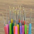 0,5 мм-2,8 мм крючки Looen маленькая мягкая резиновая ручка вязальные спицы рукоятка плетение пряжи швейные инструменты