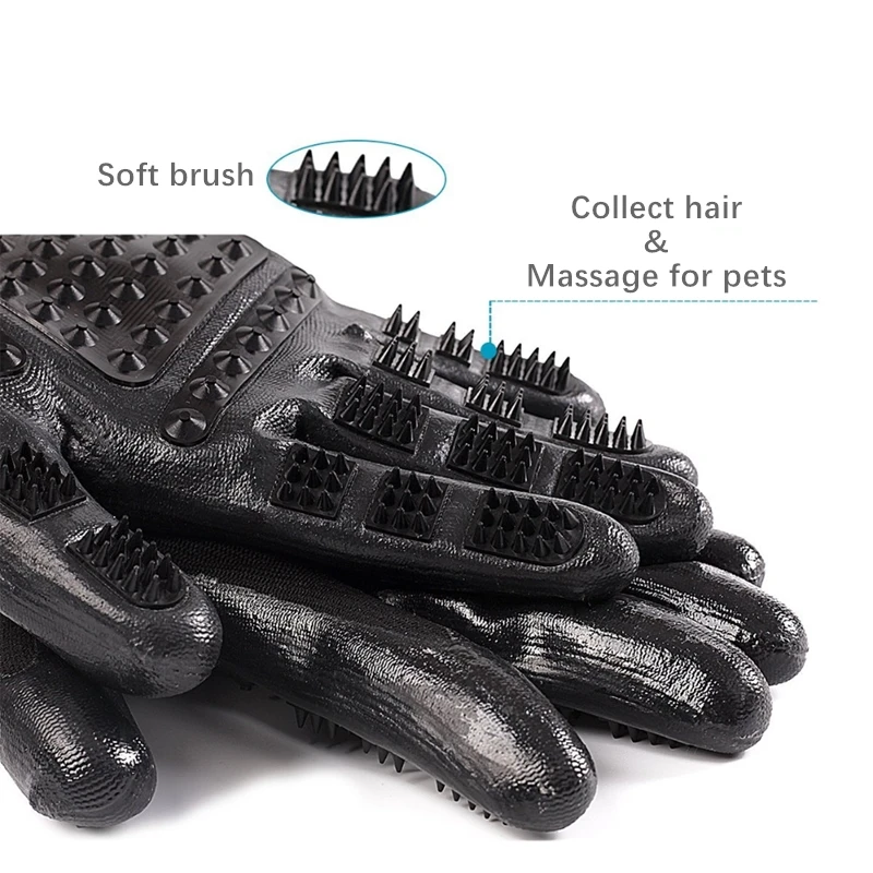 1 пара перчатки для груминга кошек | Дом и сад