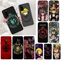huagetop anime seven deadly sins soft phone case cover for samsung s20 plus ultra s6 s7 edge s8 s9 plus s10 5g lite 2020
