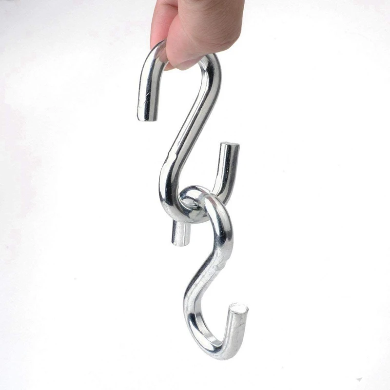 

2-Pack Heavy Duty S Hooks Ultra Thick Hammock S Shaped Hooks with 380-Pack Stainless Steel Flat Washer Assortment Set