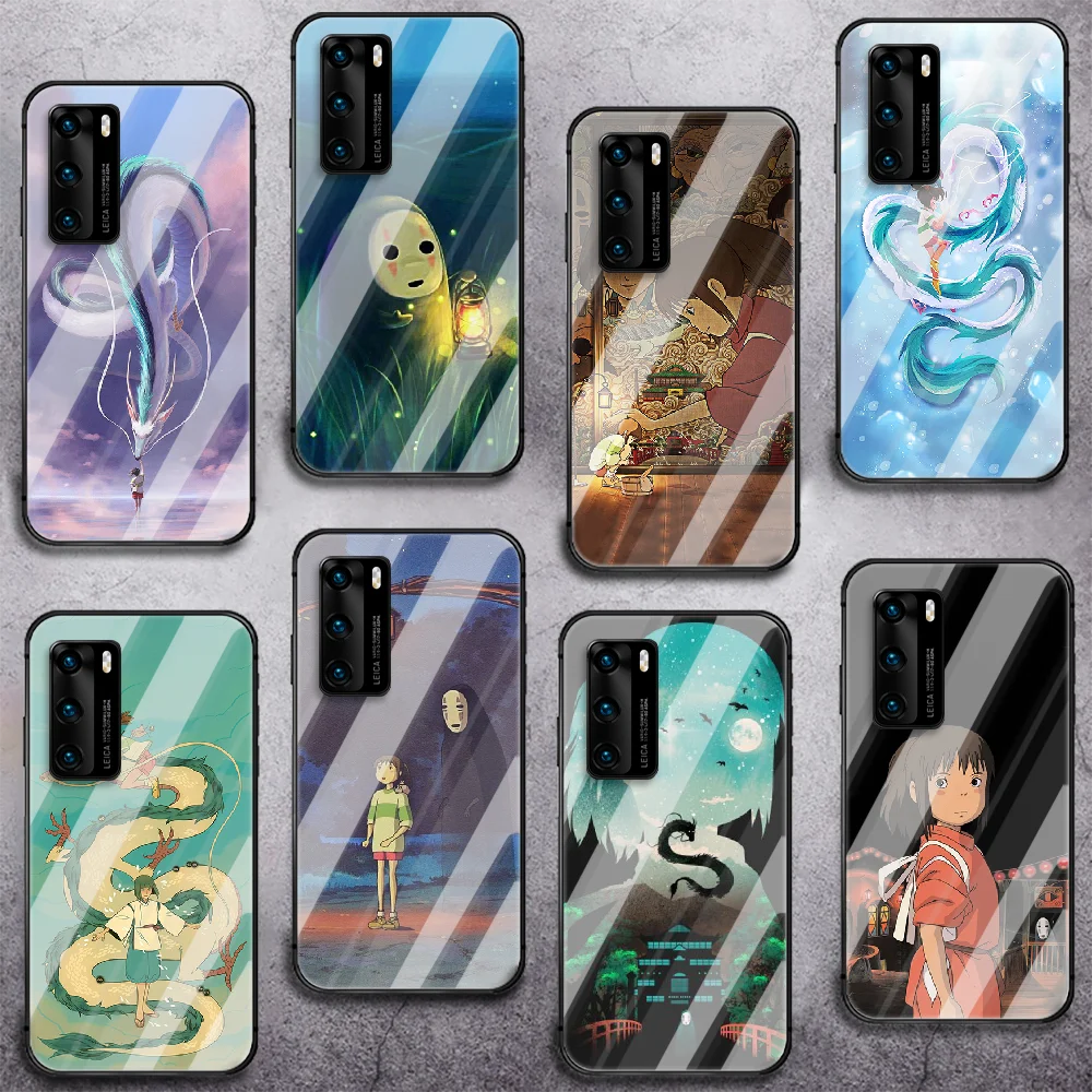 

Anime Spirited Away Tempered Glass Phone Case Cover For Huawei Honor Mate P 8 9 10 20 30 40 A X I Pro Lite Smart 2019 Prime Hot