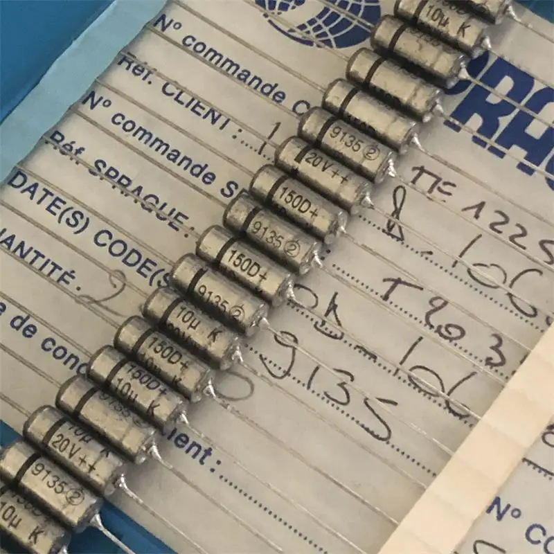 

Оригинальный новый 100% 150D серия 10UF20VDC 106K осевой аудио танталовый конденсатор (индуктор)