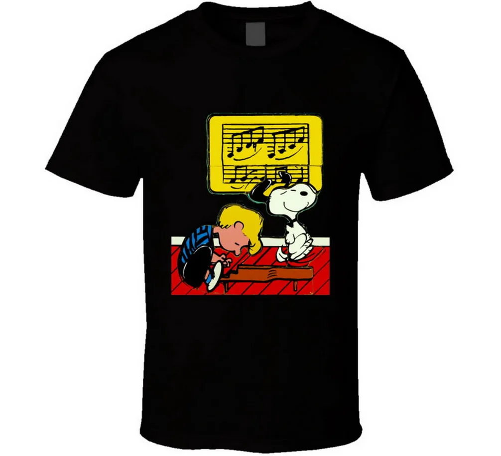 Новые мужские футболки с изображением фортепиано арахиса шредера на размер S 2XL