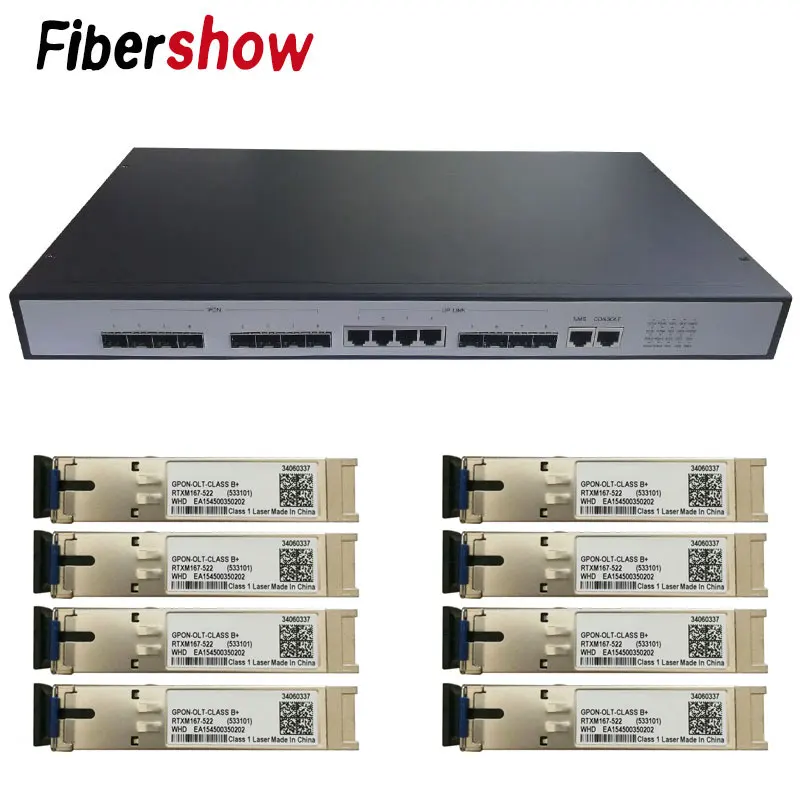 with 8P PON module GEPON EPON OLT 8PON порты Ethernet ftth CATV OLT Carrier-класс высокой плотности волоконно-оптический высокое качество 1,25 г Профессиональный мини - Цвет: with 8P PON module