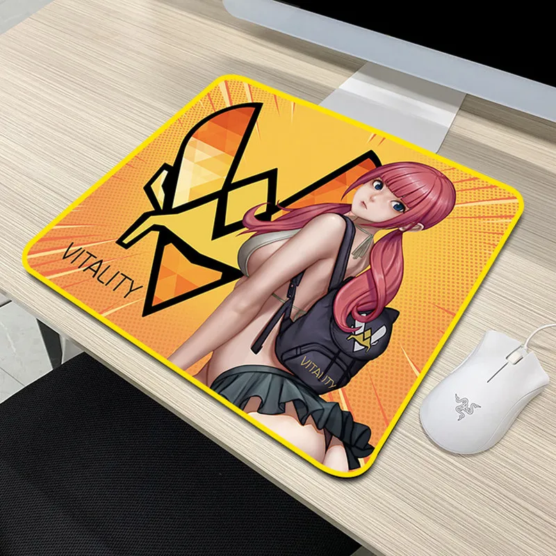

LIFESOULITY 45x40cm XL Lockedge Sexy Mouse Pad Cute Girl Keyboard Mouse Pad Anime Cartoon Mouse Pad for PC Desk Kawai mouse pad