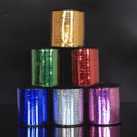 250 yard silver laser balloon ribbons roll for birthday party decoration romantic wedding decoration christmas accessories