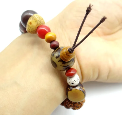 Винтажные браслеты ручной работы с естественным задом Boeddha bedelarmband тибетская
