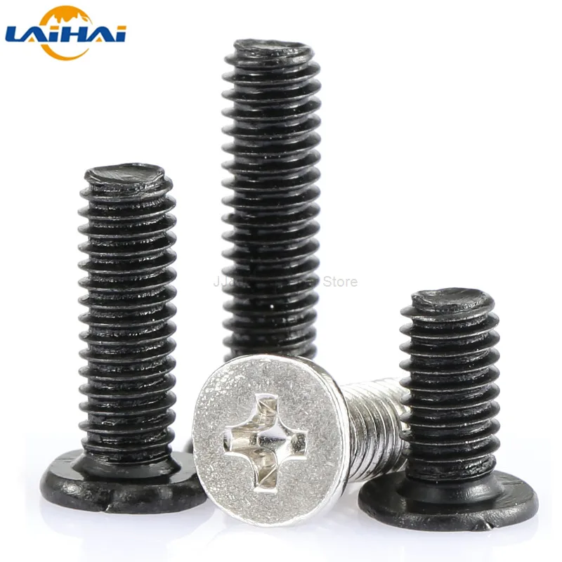 25/50 шт. M1.2 M1.4 M1.6 M2 M2.5 M3 Mini Micro Cross Phillips ультратонкая низкая рифленая поверхность для