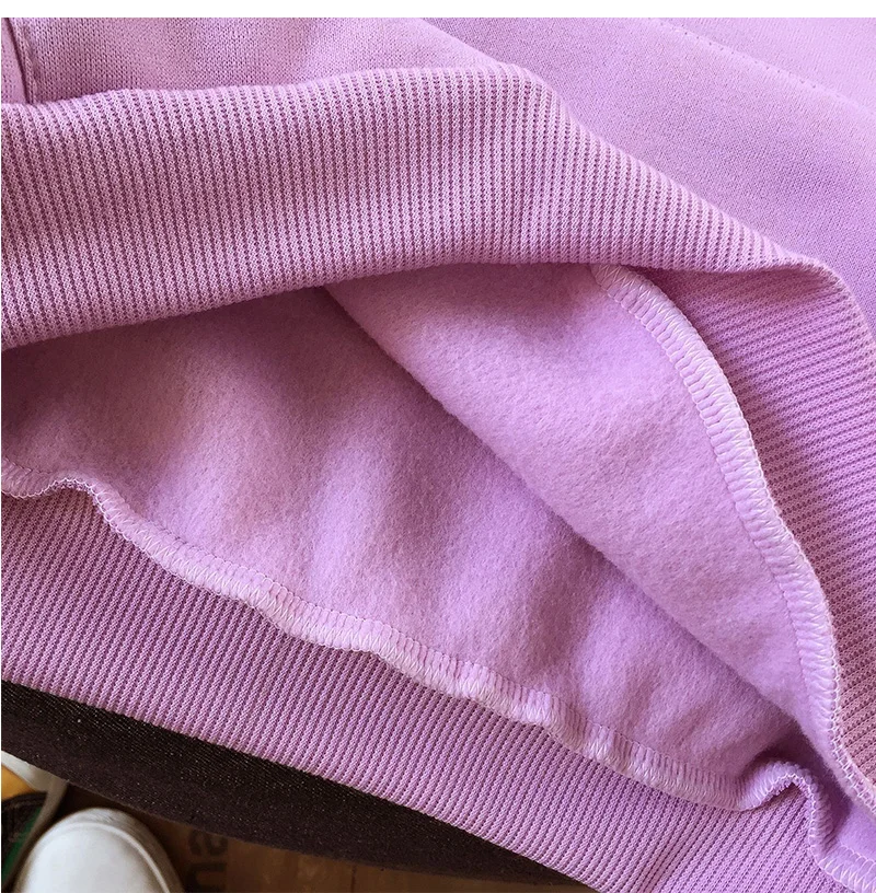 

Women Hoodies Solid Color Oversize Hoodie Harajuku Plus Size Velvet Winter Sweatshirt Casual Long Sleeve Thicken Hooded Hoody