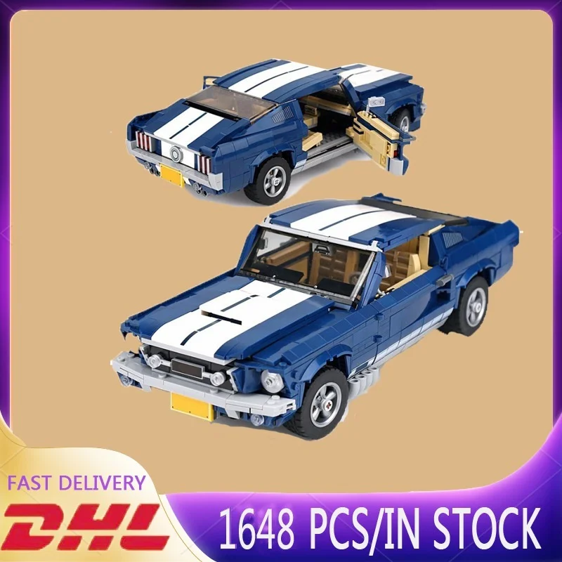 Новинка 1648 шт. модель автомобиля Ford Mustang в стиле Lego 21047 Обучающие блоки для