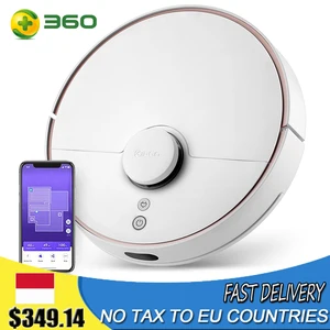 360 S7 Лазерная навигация робот-пылесос Slam Route Planning 2000Pa большой всасывающий ультра-тихий уборочный робот для пола