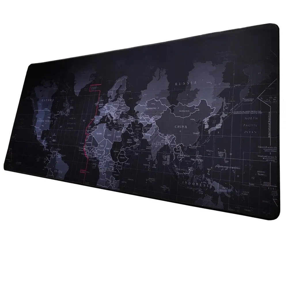 Игровой коврик для мыши большая карта мира Mause коврик игровой большой компьютерный коврик для мыши резиновый офисный стол коврик для ноутбука ПК геймерский коврик для клавиатуры