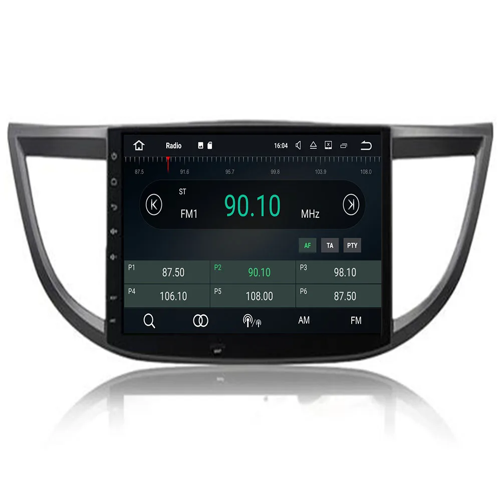 Tesla style Android10 8 Core 4GB RAM 32GB ROM автомобильный DVD-плеер GPS навигация для HONDA CRV 2012-2015