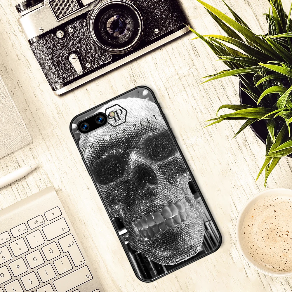 

Fashion luxury brand qp Philipp Phone Case Cover Hull For HUAWEI honor 7a 8s 8a 8x 9 9x 10 20 i Lite Pro black Funda Fashion