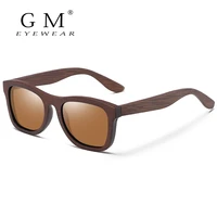 gm retro bamboo wood polarized sunglasses women men brand designer sunglass sport goggles sun glasses