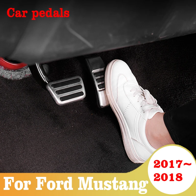 Авто ускоритель педаль тормоза сцепления ног педали Накладка для Ford Mustang 2017 2018 2019