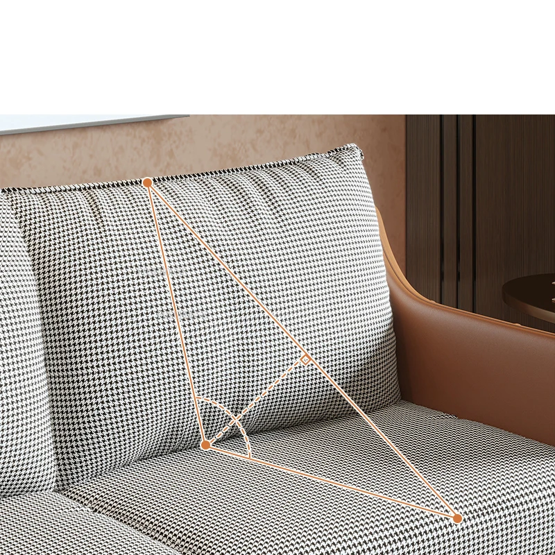 Диван-подлокотник тканевый для гостиной простая современная мебель в