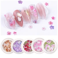 3d charming rose daisy flower leaf nail art sequins paillette ultrathin confetti slices decorations for diy nails accessories