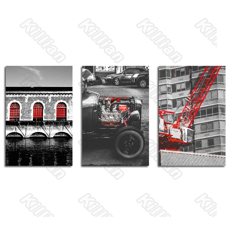 

Modern Style classic car Frameles Poster Home Residential Bedroom Decoration Living Room red Canvas Painting Hd Print fresco
