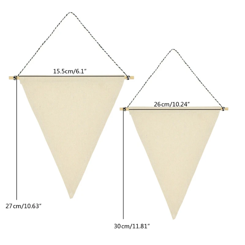 Треугольники стены брошь в виде флага Дисплей пустой холст эмалированная