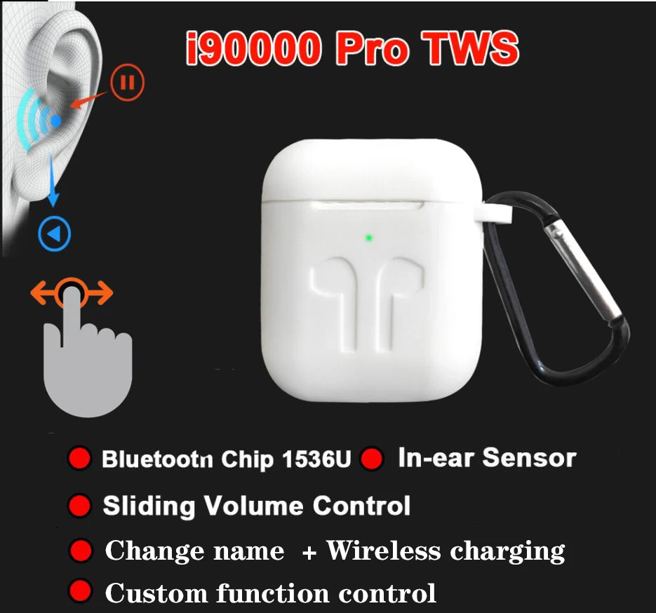 I90000 Pro TWS arie 2 Bluetooth наушники Беспроводные спортивные fone de ouvido Регулировка
