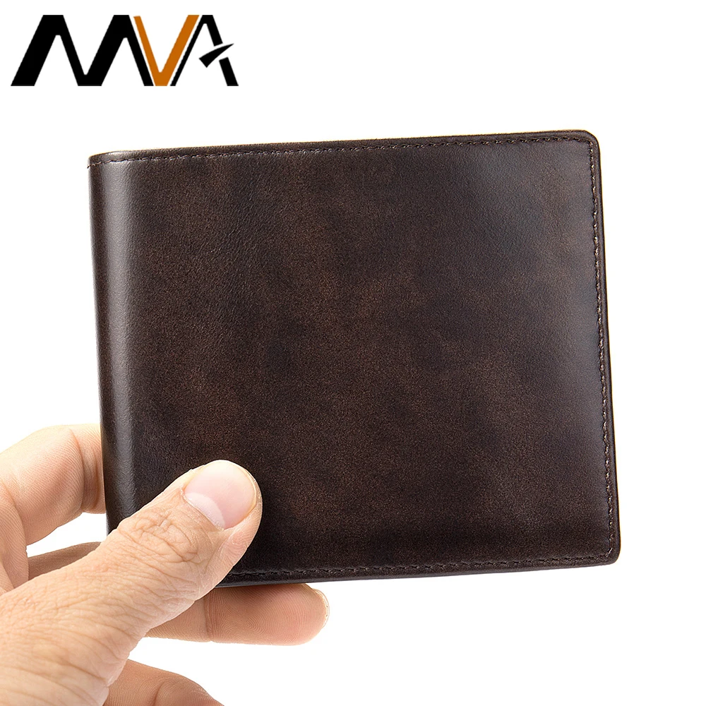 MVA Для мужчин бумажники из натуральной кожи небольшой карман для монет клатч