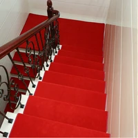 13 piece non slip stair rugs glue free self adhesive european style pastoral flower carpet living room ladder stair step mat