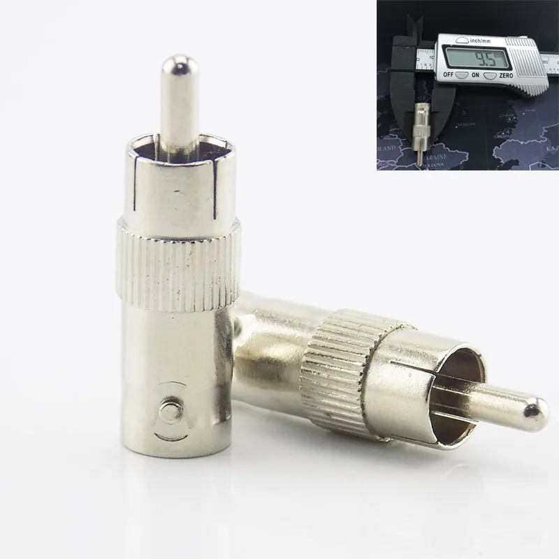 2 шт. сплиттер адаптер Rca гнездовой разъем муфта с внешней резьбой для