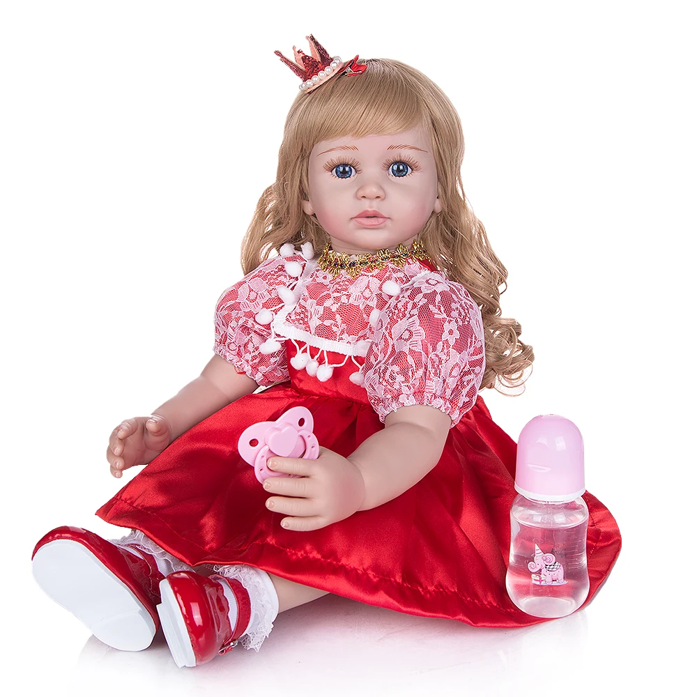Кукла новорожденная силиконовая 24 дюйма 60 см |