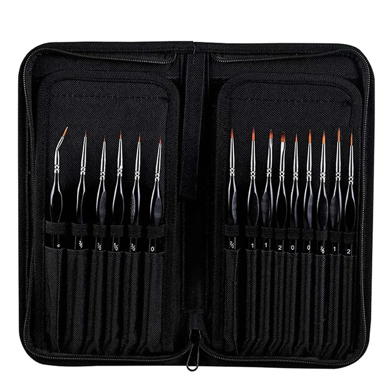 

15Pcs Detail Paint Brush Set Miniature Painting Brushes Kit with Coffee Tamper 51 mm Coffee Stamp