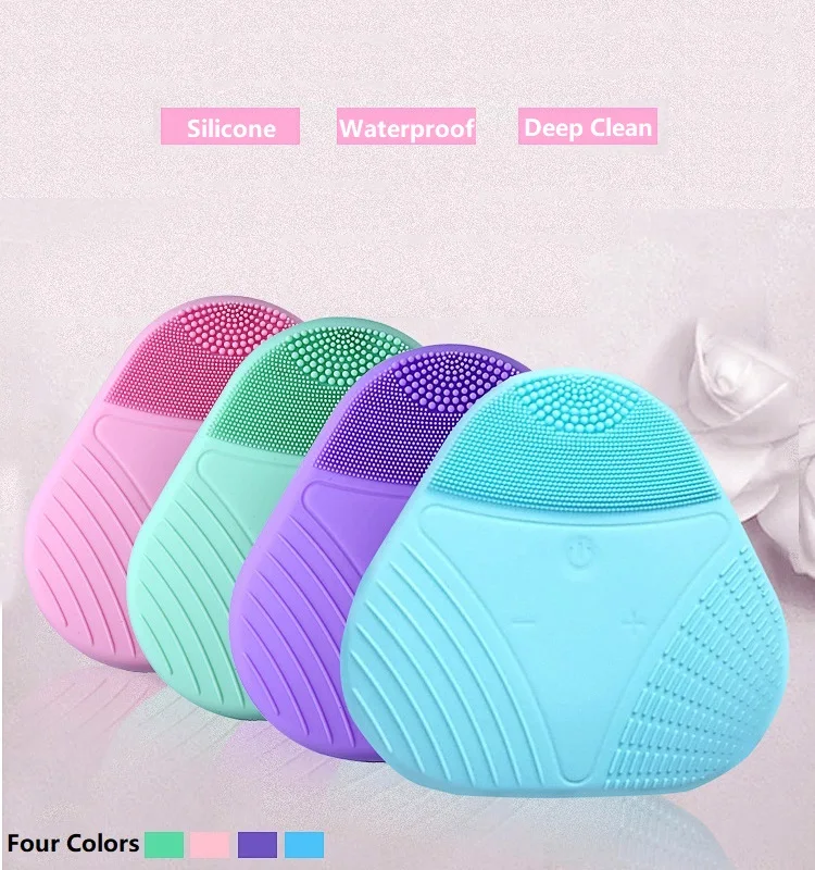 Новая электрическая Очищающая щетка для лица силиконовый вибрационный массаж