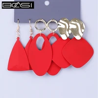 bosi women set earrings fashion jewelry drop earrings set metal long earrings simple earring girls wholesale minimalist boho new