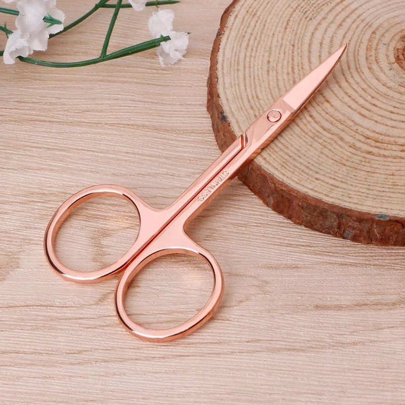 

Stainless Steel Makeup Eyebrow Hair Eyelash Remover Trimmer Scissors Cutter