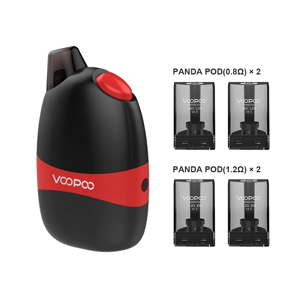 Оригинальный комплект VOOPOO Panda AIO Pod 1100 мАч аккумулятор 5 мл картридж Ом катушки все