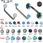 Штанга Из Титана G23 с внутренней резьбой, ювелирное изделие для пирсинга, 14 г, серебристого цвета, 1 шт.