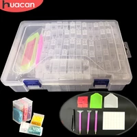huacan 5d diamond painting storage box tool diamond embroidery accessories pen mosaic plastic box