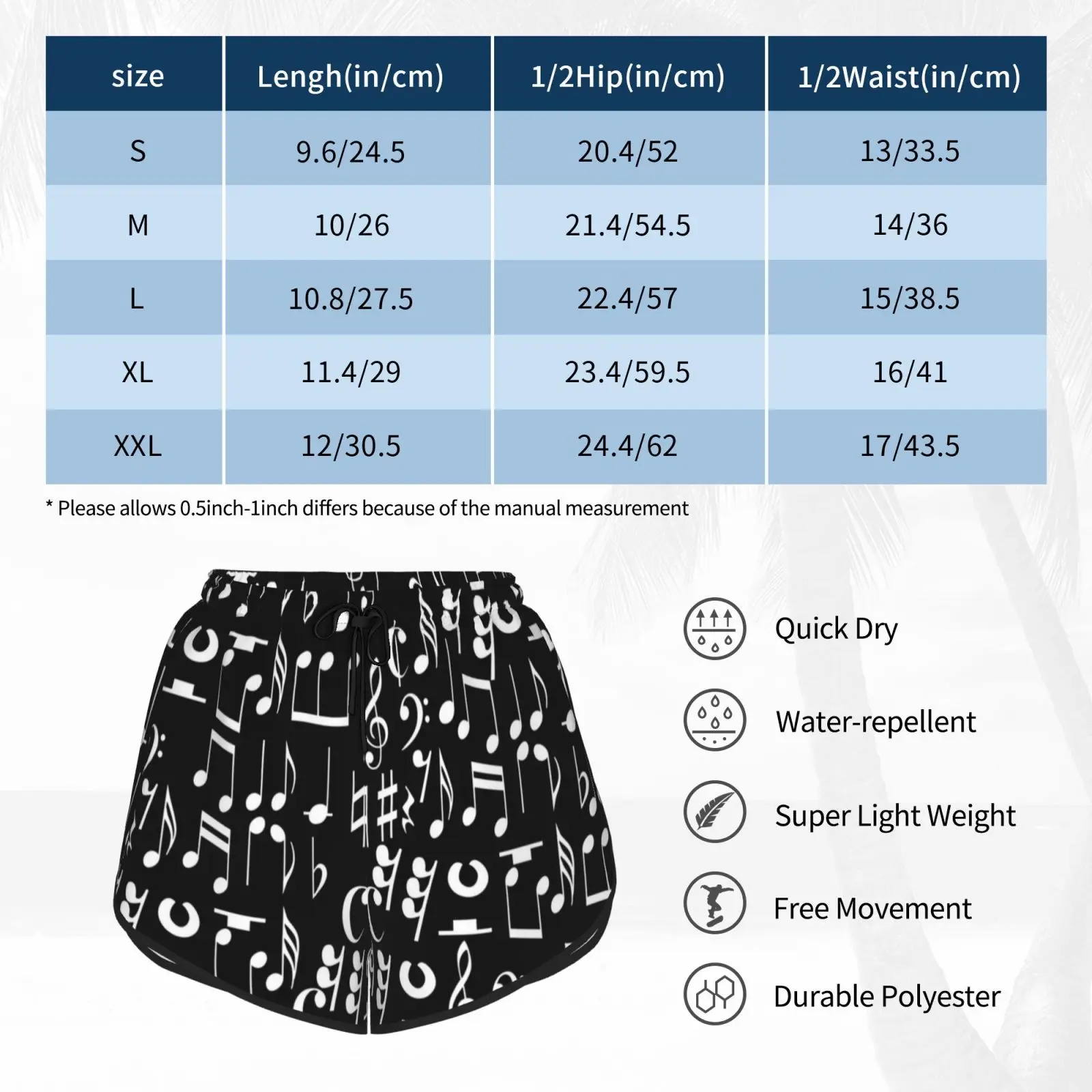 

Music Notes In Black Swim Shorts Women Beach Shorts Music Music Musical Note Clef Musically Concert Grade To Sing Pop