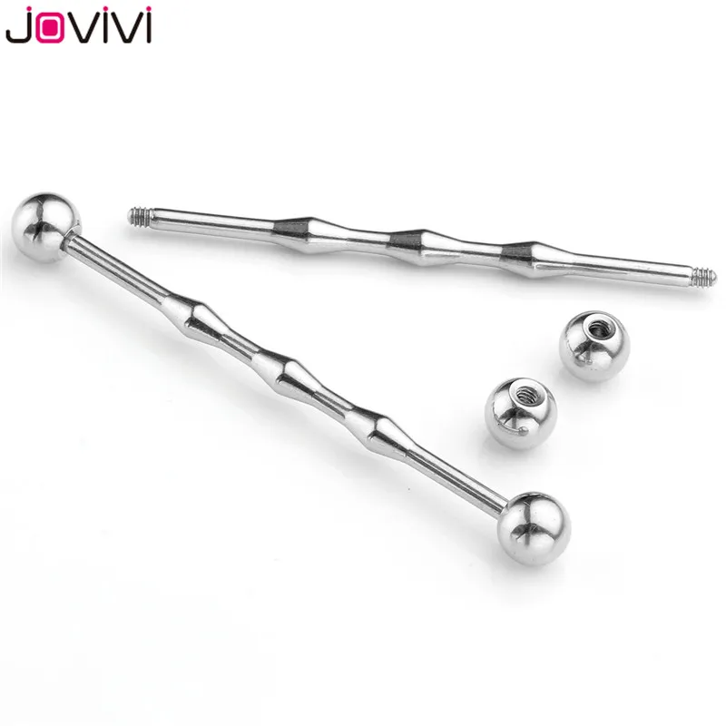 JOVIVI промышленные длинные ушные кости из нержавеющей стали штанга для пирсинга