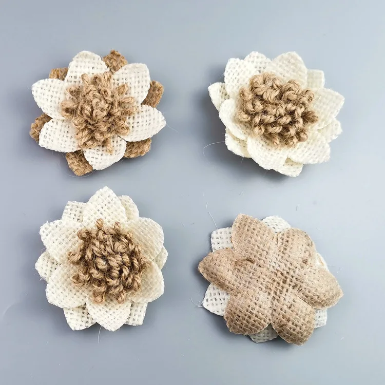 Бесплатная доставка льняной декоративный цветок сделай сам украшение для