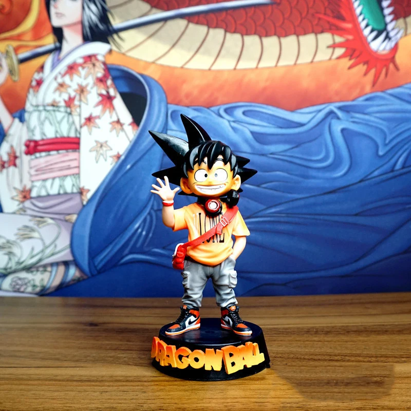 

Bandai Childhood Saiyan Model Japanese Anime Figure Puppets Environmental Protection Material PVC Movie & TV Periphery Doll Toys