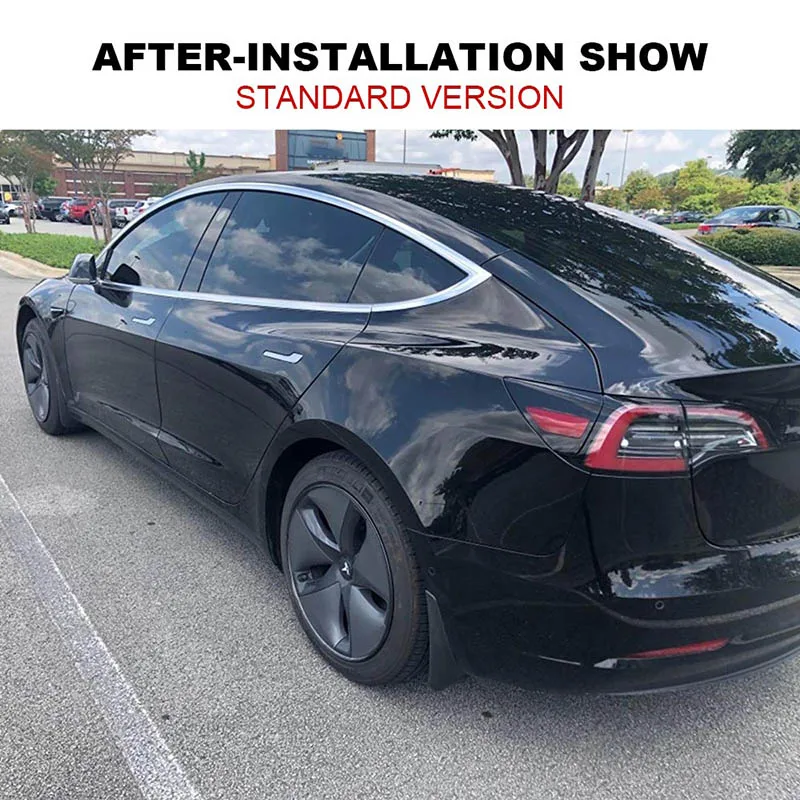 Dabecan 4 шт. брызговик автомобиля для Tesla модель 3- передние/задние аксессуары для крыльев Авто брызговик брызговики снег брызговики