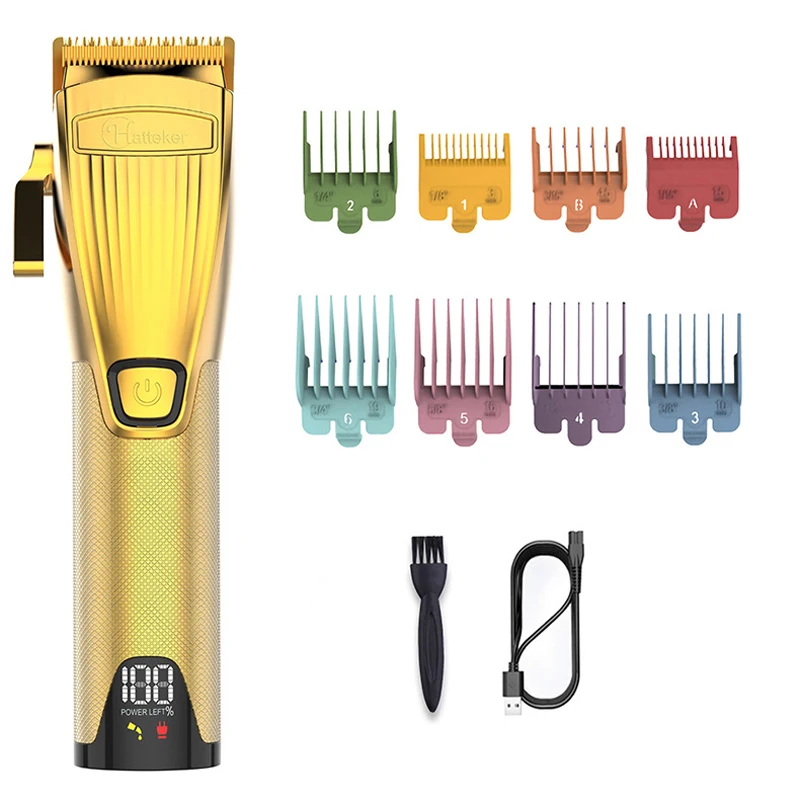 

surker hair trimmer USB rechargeable hair clipper cordless haircut machine LED beard trimmer oil head clipper hair carving