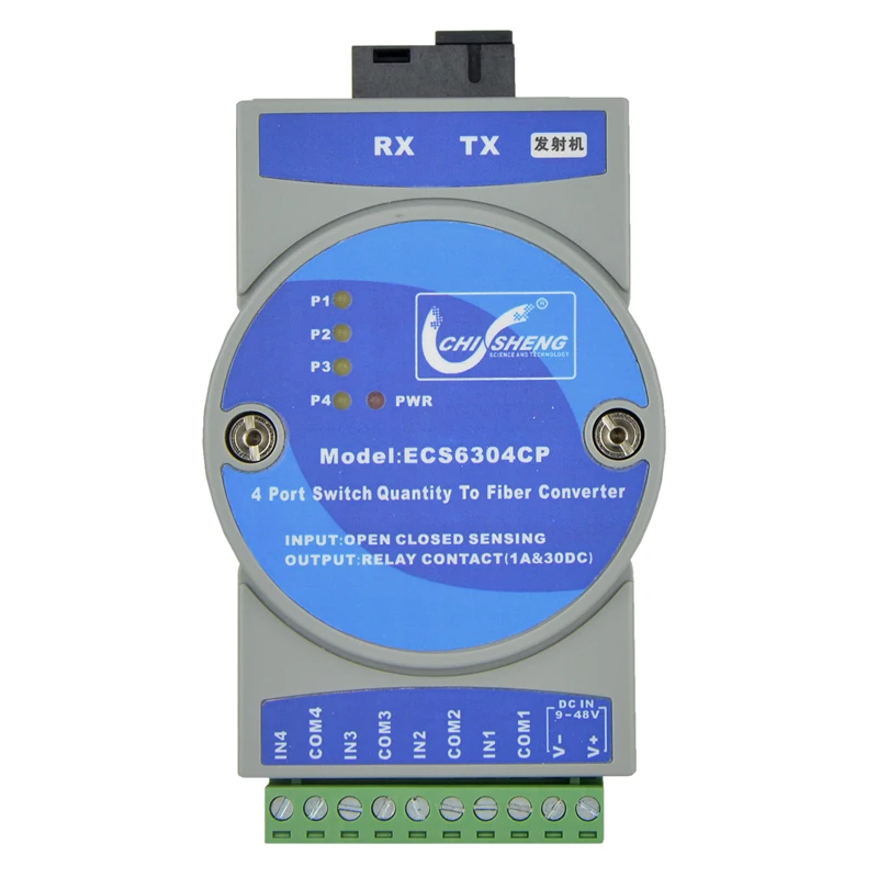 

Промышленный 4-ходовой переключатель ECS6304CP, оптический трансивер, 4-портовый сигнализационный оптический трансивер, рельсовый цифровой в во...