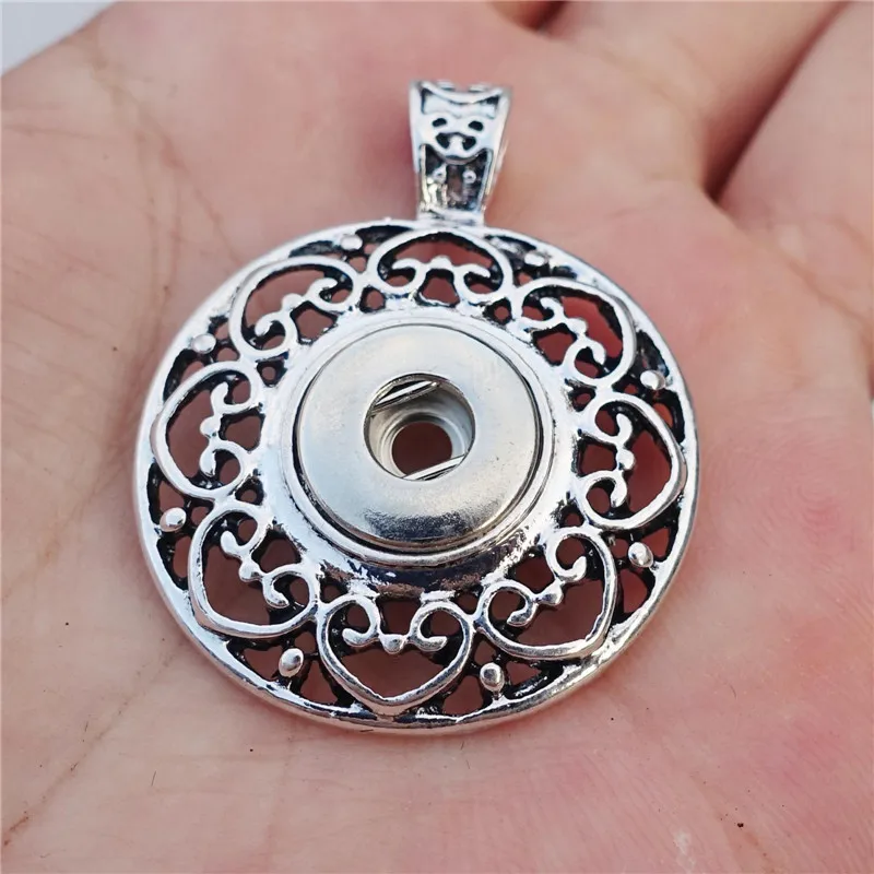 

12mm Snap Button Pendant Charms For Diy Necklace Metal Jewelry Component 12 pcs / Lot Wholesale