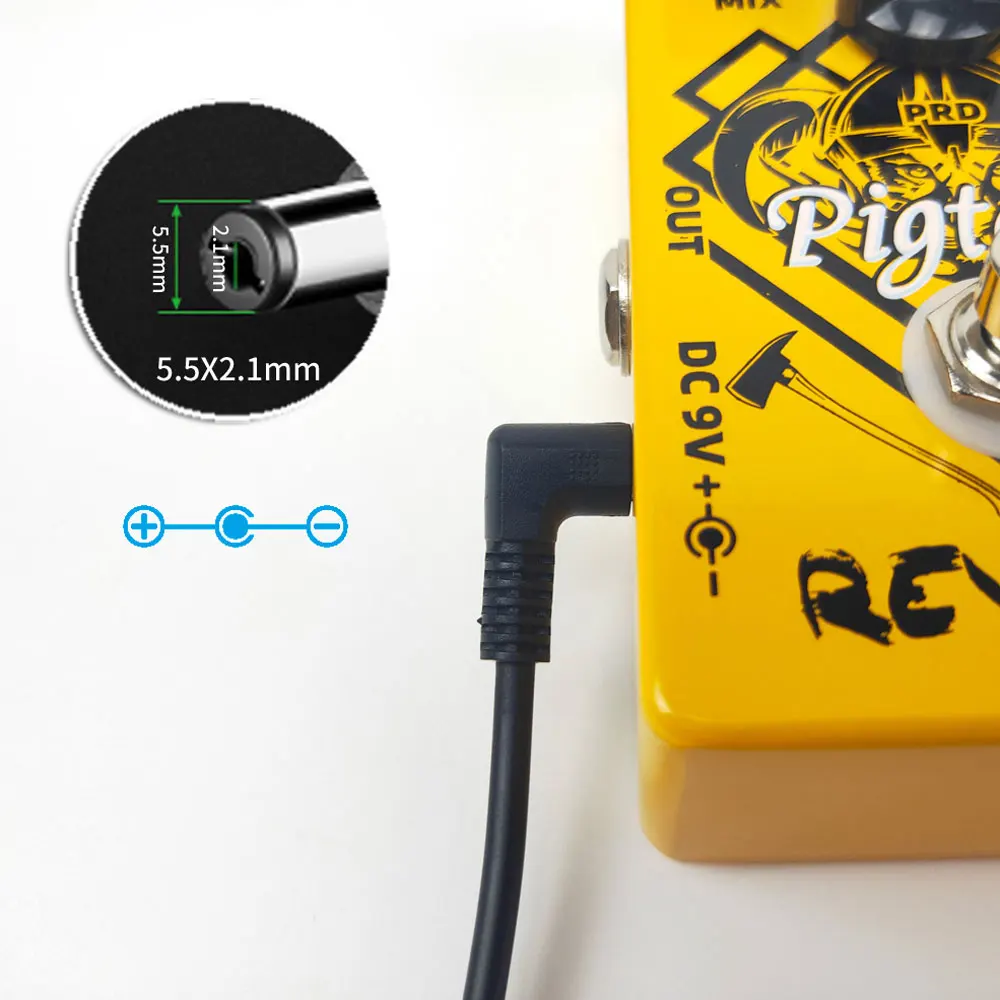 6 ШТ. Питательный кабель для гитарных педалей DC 5,5 x 2,1 мм эффектные кабели пианино электрические аксессуары клавиатуры