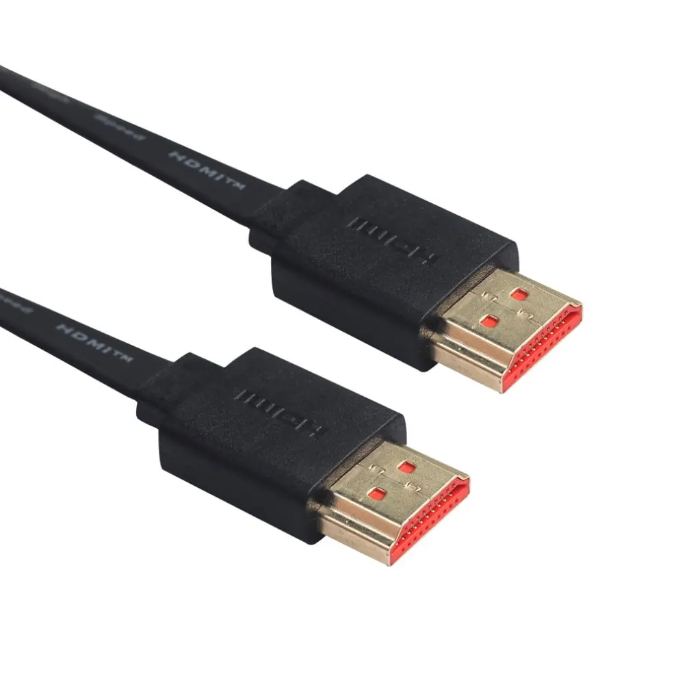 Высокоскоростной hdmi кабель плоский позолоченный 3D 4K 0 3 м 1 5 2 7 10 15 для ТВ PS3