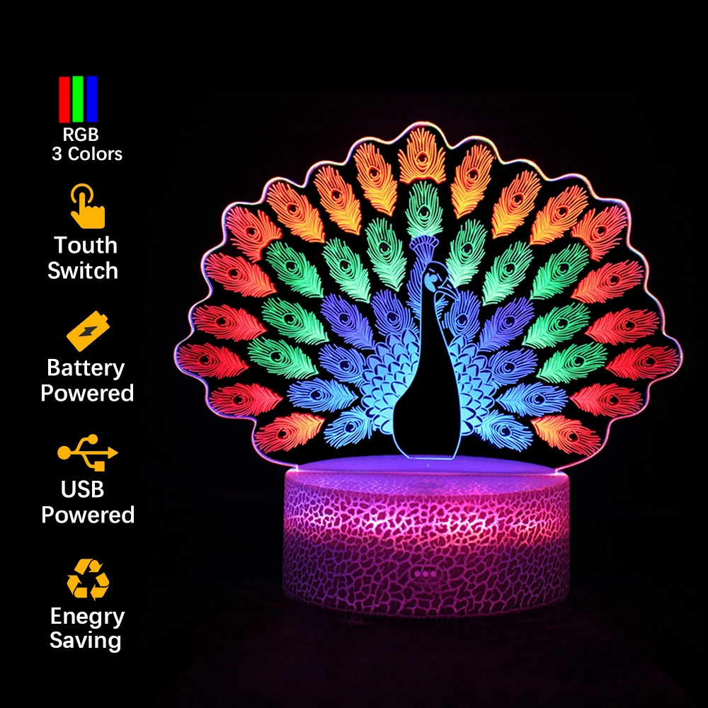 Светодиодный Ночной светильник светодиодный стол настольная лампа с сенсорным